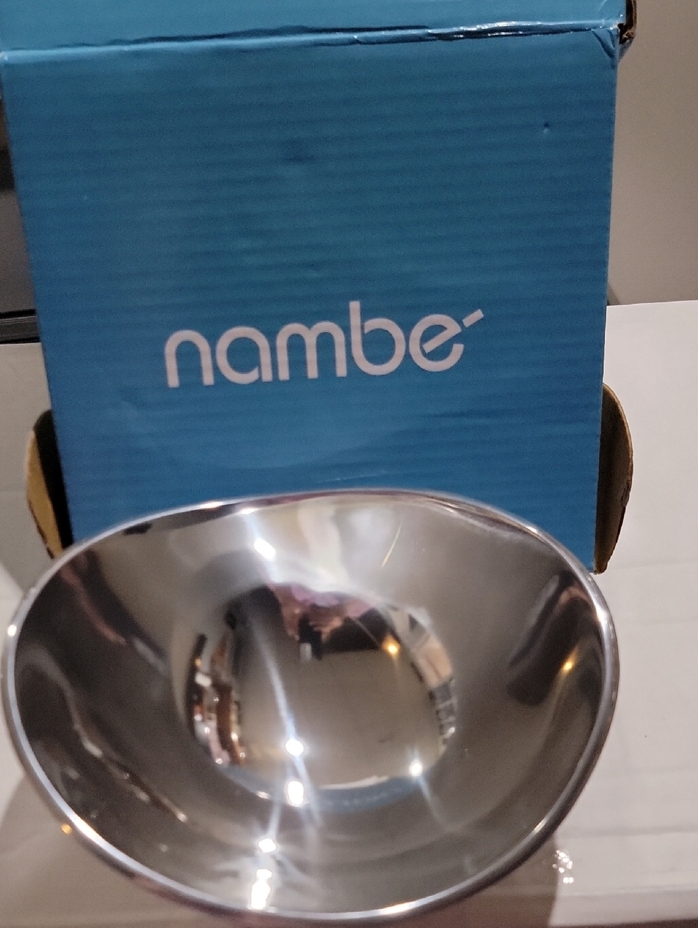 Nambe Polished Stainless Steel Reflective Bowl - Silver NIB Home Decor
